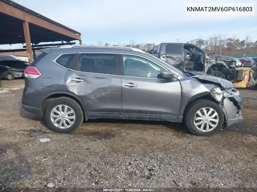 KNMAT2MV6GP616803 2016 Nissan Rogue S