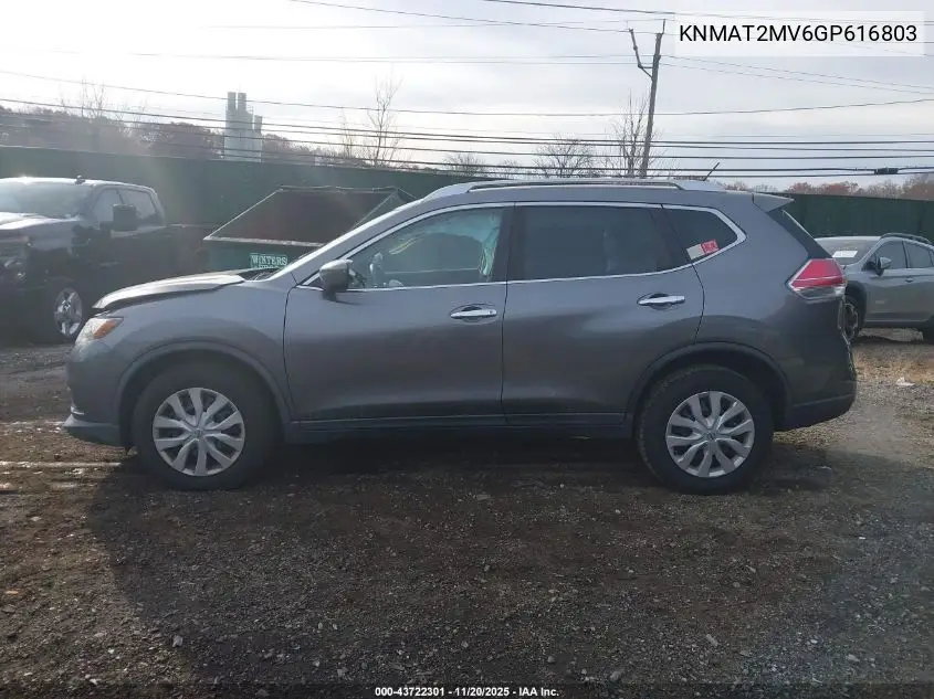 KNMAT2MV6GP616803 2016 Nissan Rogue S