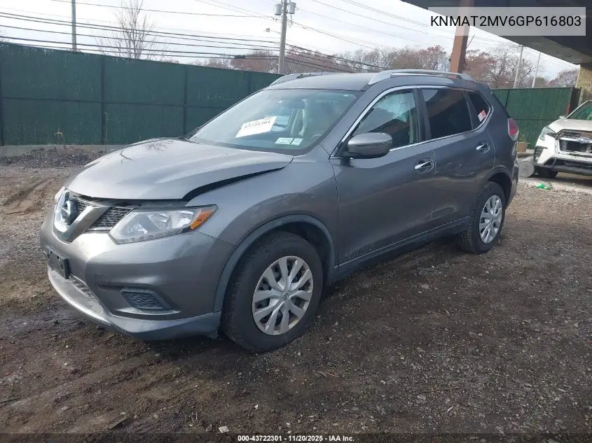 KNMAT2MV6GP616803 2016 Nissan Rogue S