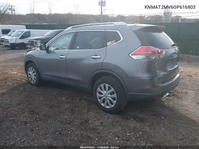 KNMAT2MV6GP616803 2016 Nissan Rogue S