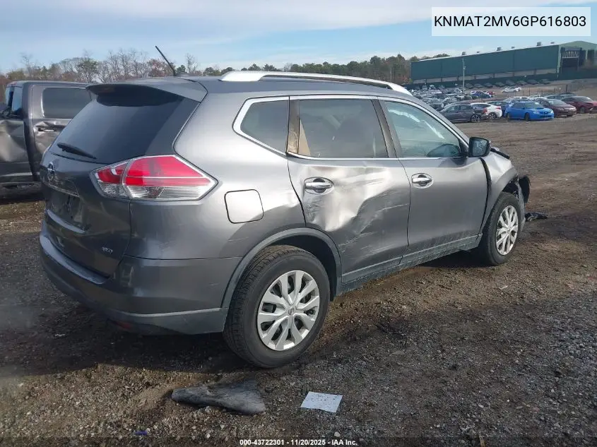 KNMAT2MV6GP616803 2016 Nissan Rogue S