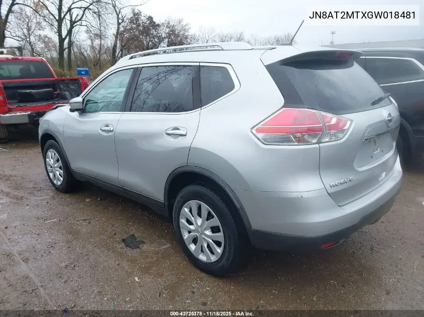 JN8AT2MTXGW018481 2016 Nissan Rogue S