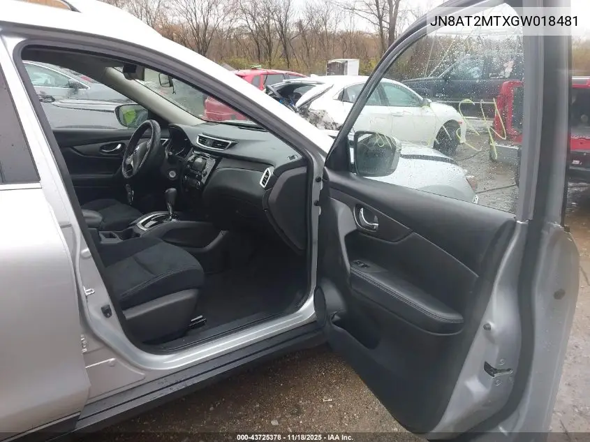 JN8AT2MTXGW018481 2016 Nissan Rogue S