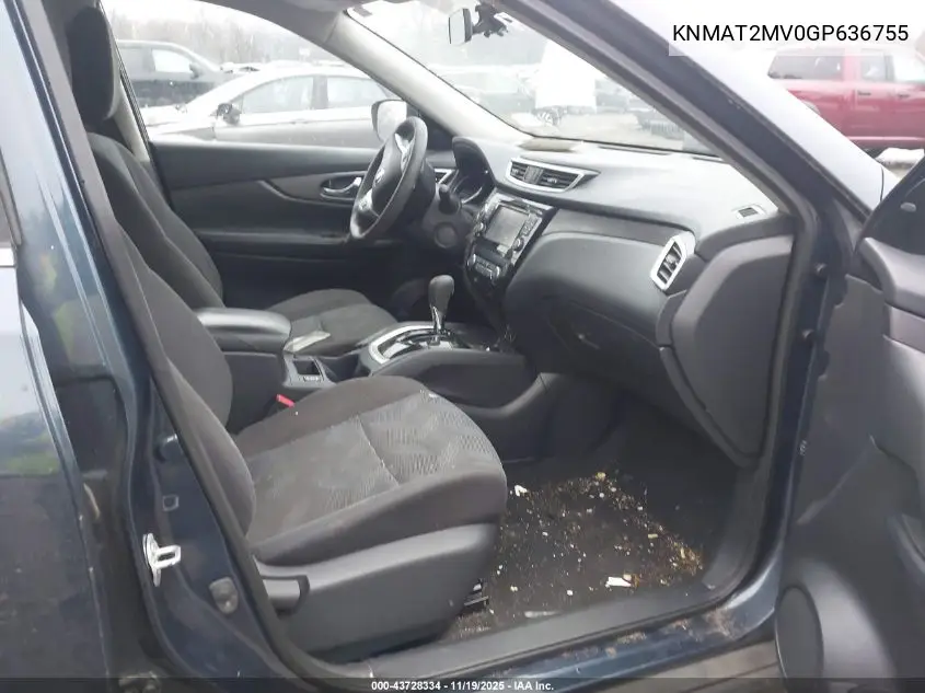 KNMAT2MV0GP636755 2016 Nissan Rogue Sv