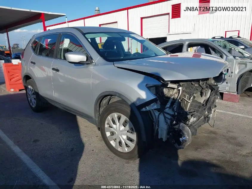 JN8AT2MT3GW030021 2016 Nissan Rogue S