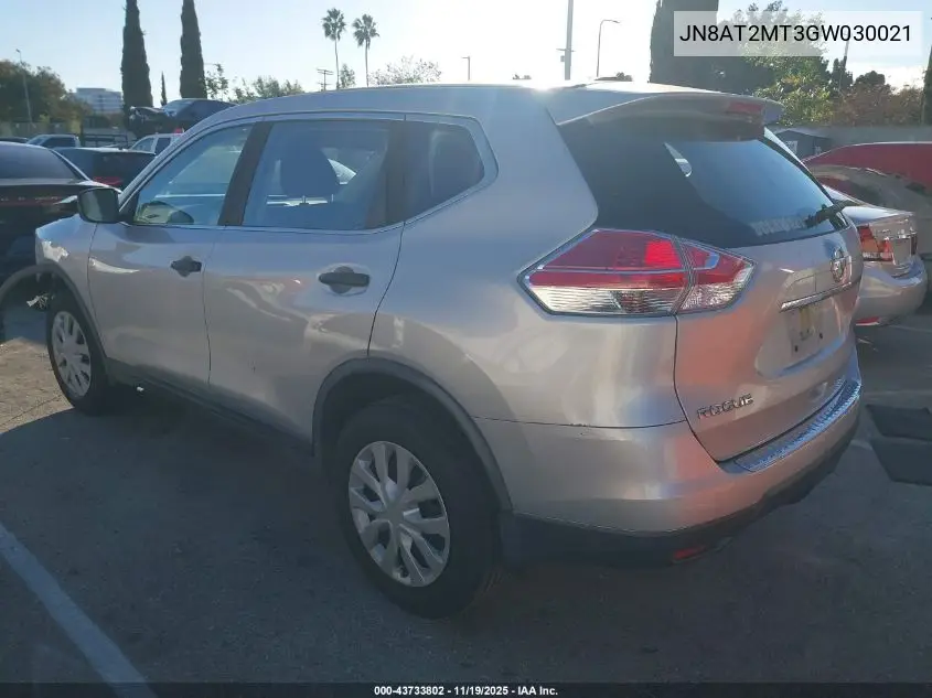 JN8AT2MT3GW030021 2016 Nissan Rogue S