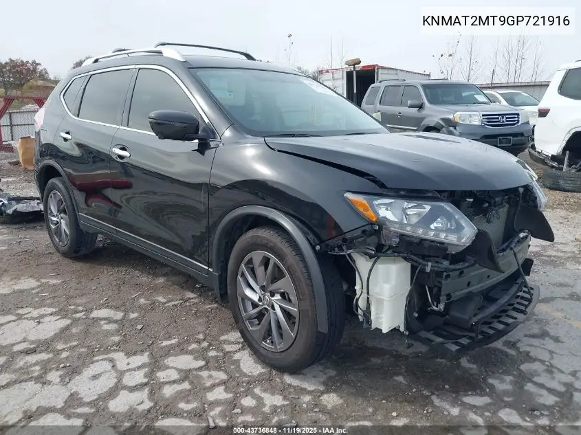 KNMAT2MT9GP721916 2016 Nissan Rogue Sl