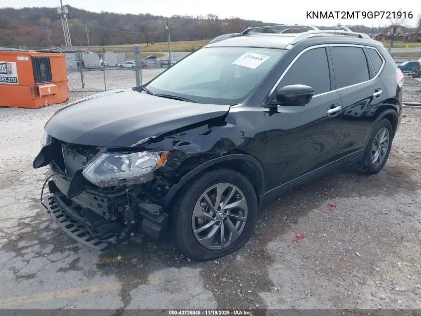 KNMAT2MT9GP721916 2016 Nissan Rogue Sl