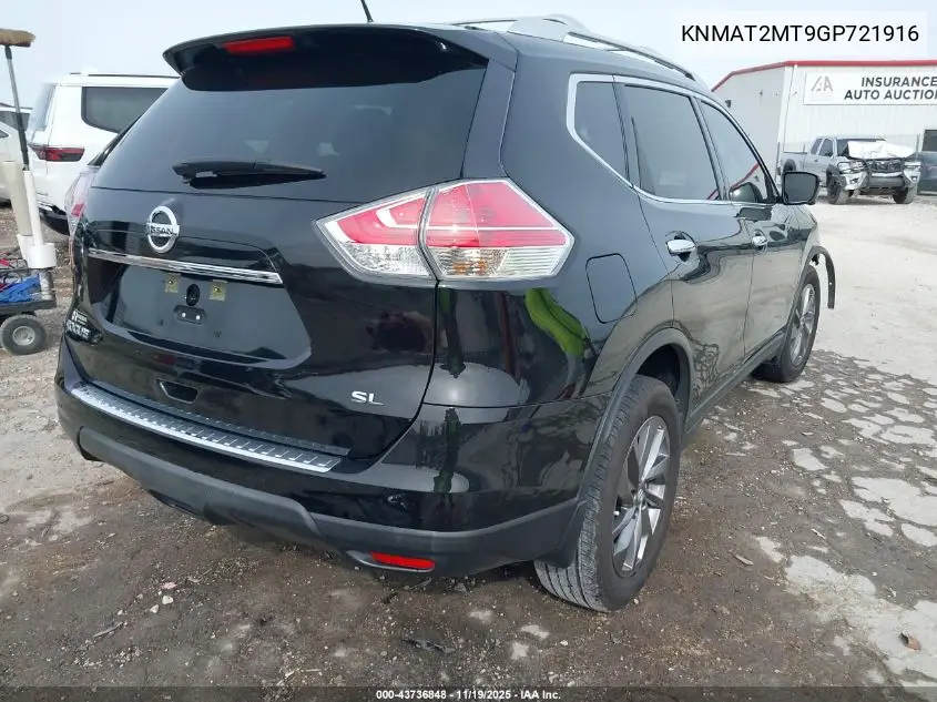 KNMAT2MT9GP721916 2016 Nissan Rogue Sl