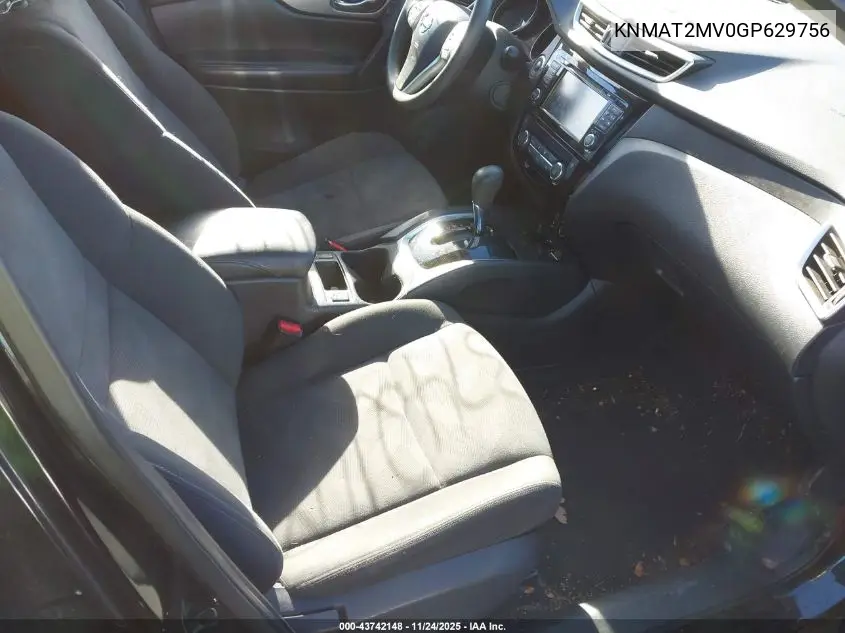 KNMAT2MV0GP629756 2016 Nissan Rogue Sv