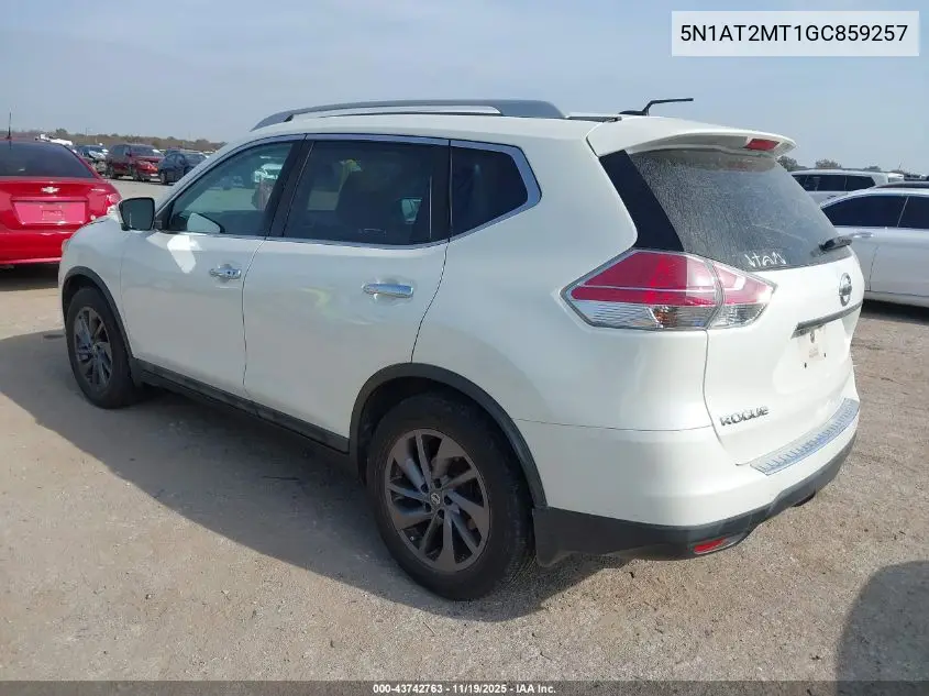 5N1AT2MT1GC859257 2016 Nissan Rogue Sl
