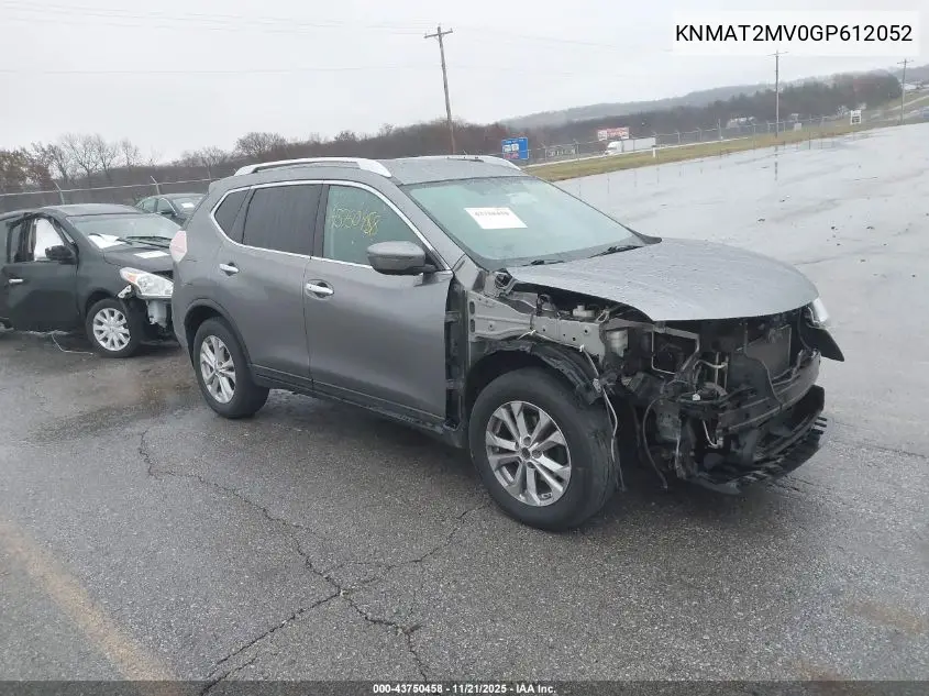KNMAT2MV0GP612052 2016 Nissan Rogue Sv