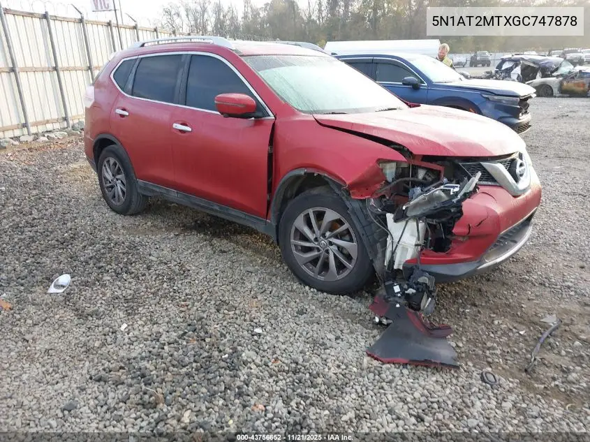 5N1AT2MTXGC747878 2016 Nissan Rogue Sl