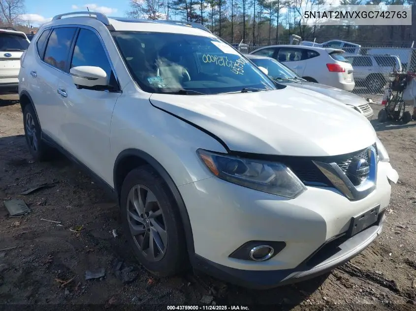 5N1AT2MVXGC742763 2016 Nissan Rogue Sl