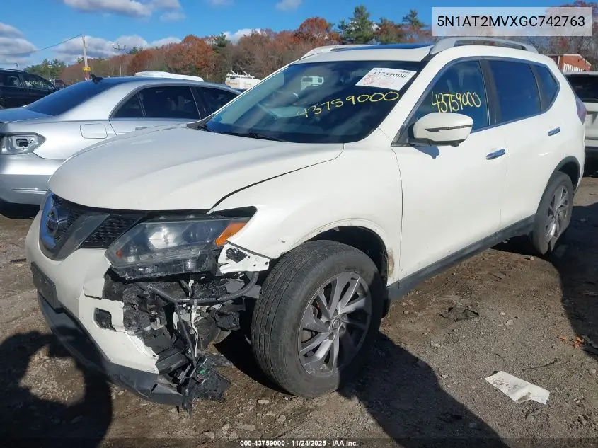 5N1AT2MVXGC742763 2016 Nissan Rogue Sl