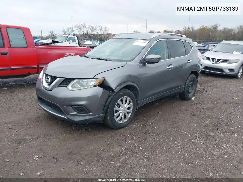 KNMAT2MT5GP733139 2016 Nissan Rogue S