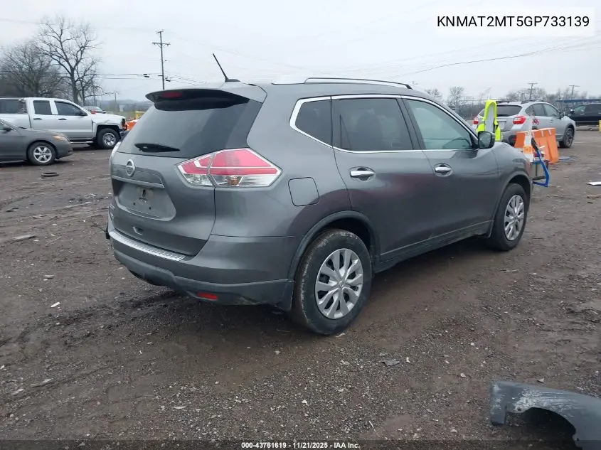 KNMAT2MT5GP733139 2016 Nissan Rogue S