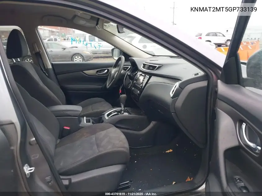 KNMAT2MT5GP733139 2016 Nissan Rogue S