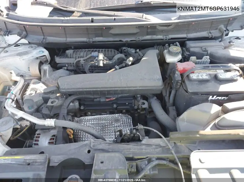 KNMAT2MT6GP631946 2016 Nissan Rogue Sv