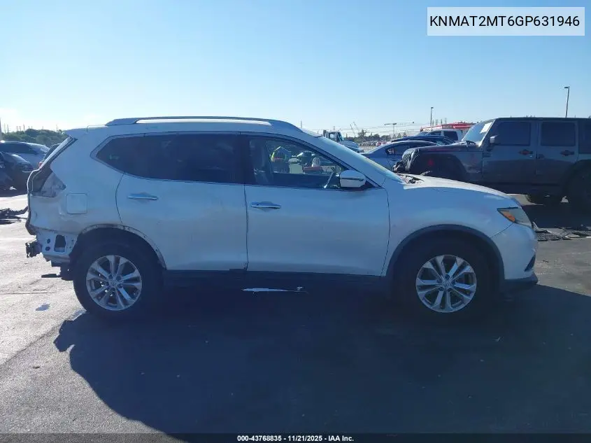 KNMAT2MT6GP631946 2016 Nissan Rogue Sv