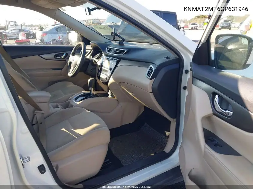 KNMAT2MT6GP631946 2016 Nissan Rogue Sv