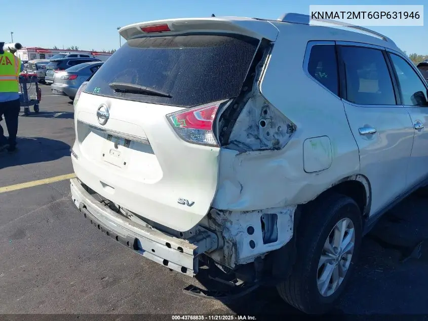 KNMAT2MT6GP631946 2016 Nissan Rogue Sv