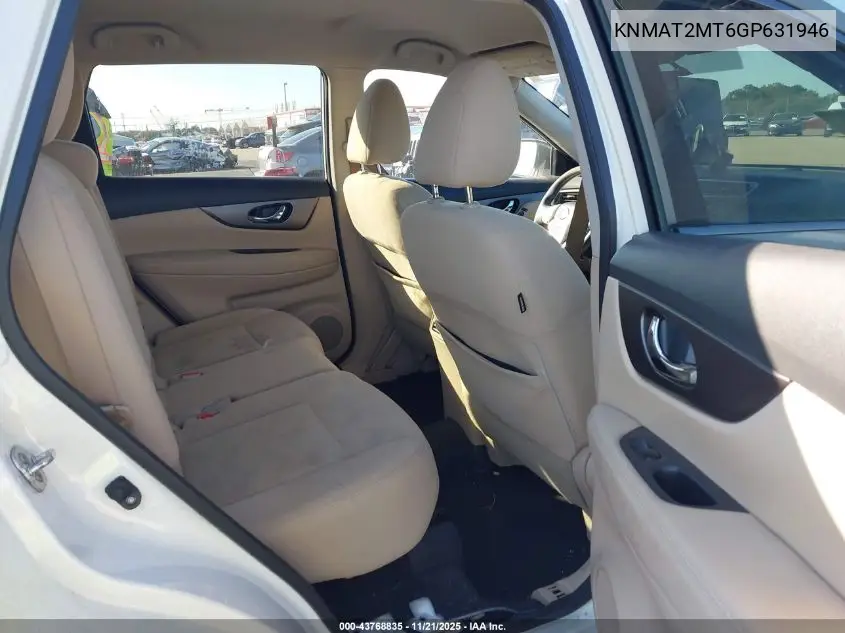 KNMAT2MT6GP631946 2016 Nissan Rogue Sv