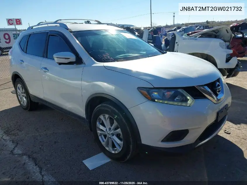 JN8AT2MT2GW021732 2016 Nissan Rogue Sv