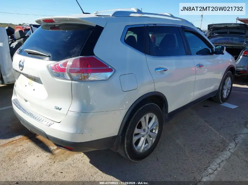 JN8AT2MT2GW021732 2016 Nissan Rogue Sv