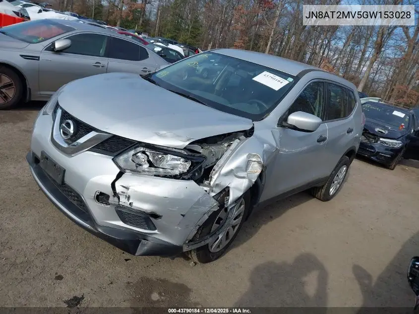 JN8AT2MV5GW153028 2016 Nissan Rogue S