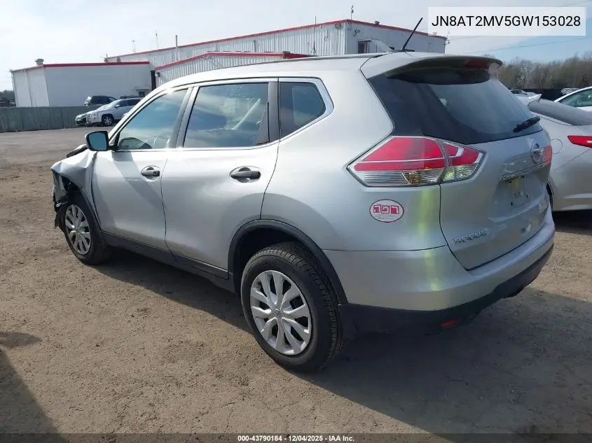JN8AT2MV5GW153028 2016 Nissan Rogue S