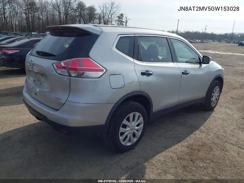 JN8AT2MV5GW153028 2016 Nissan Rogue S