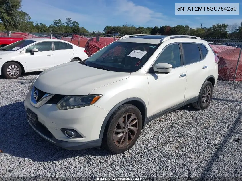 5N1AT2MT5GC764250 2016 Nissan Rogue Sl