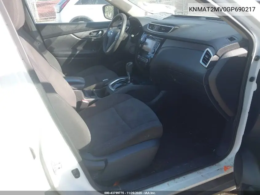KNMAT2MV0GP690217 2016 Nissan Rogue Sv