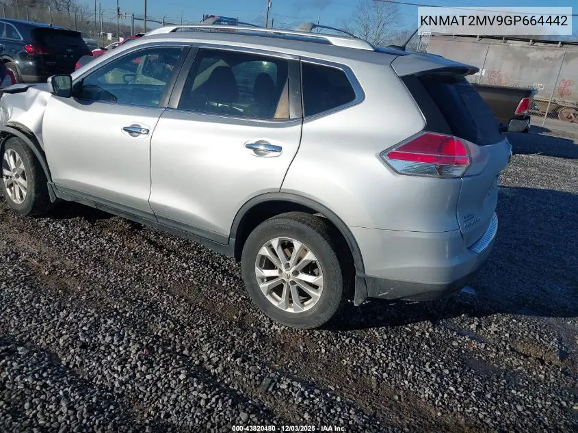 KNMAT2MV9GP664442 2016 Nissan Rogue Sv