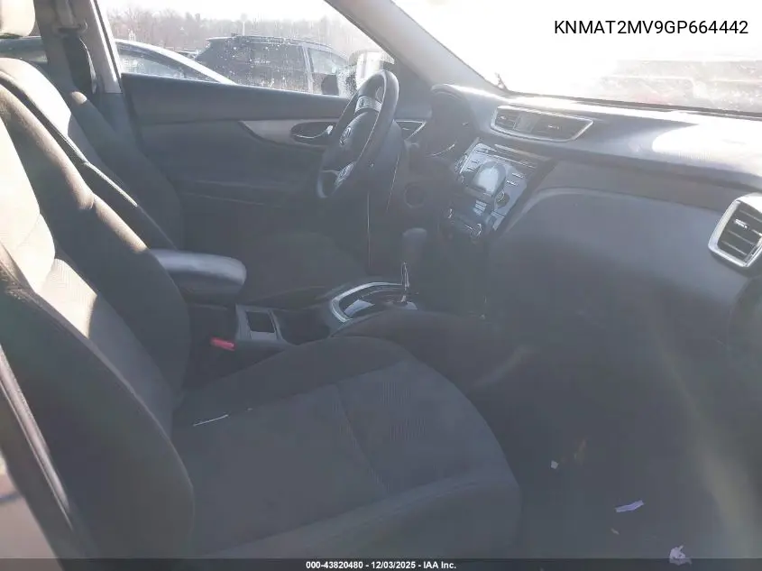 KNMAT2MV9GP664442 2016 Nissan Rogue Sv