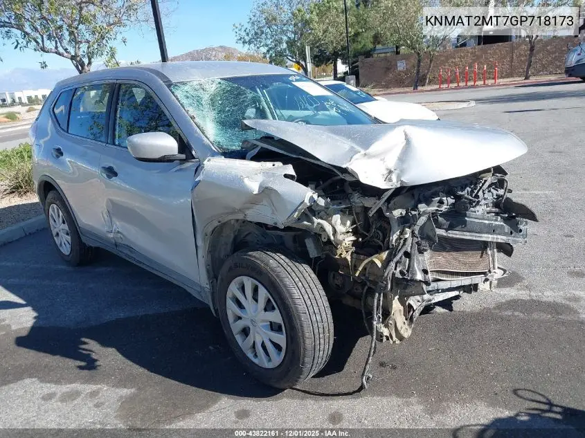 KNMAT2MT7GP718173 2016 Nissan Rogue S