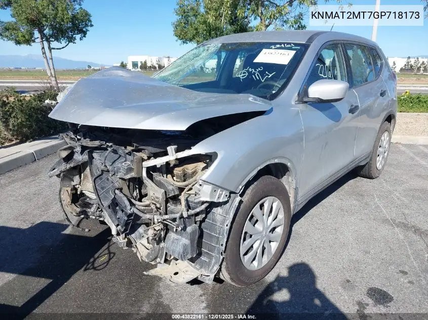 KNMAT2MT7GP718173 2016 Nissan Rogue S