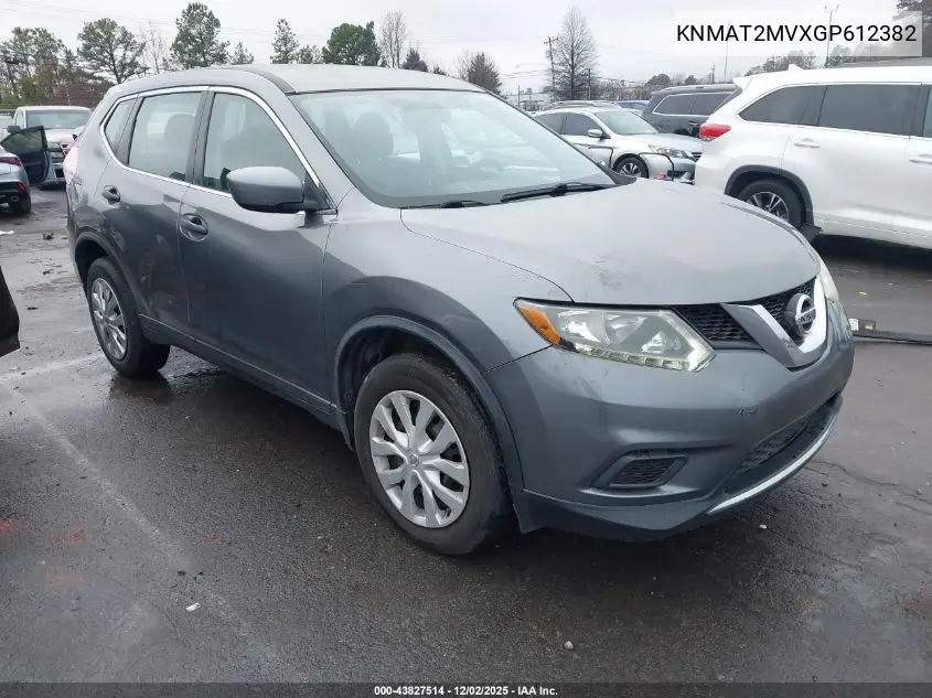 KNMAT2MVXGP612382 2016 Nissan Rogue S