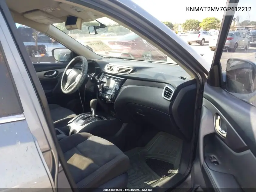 KNMAT2MV7GP612212 2016 Nissan Rogue Sv