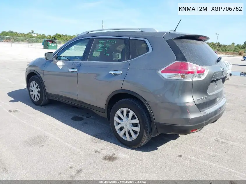 KNMAT2MTXGP706762 2016 Nissan Rogue S