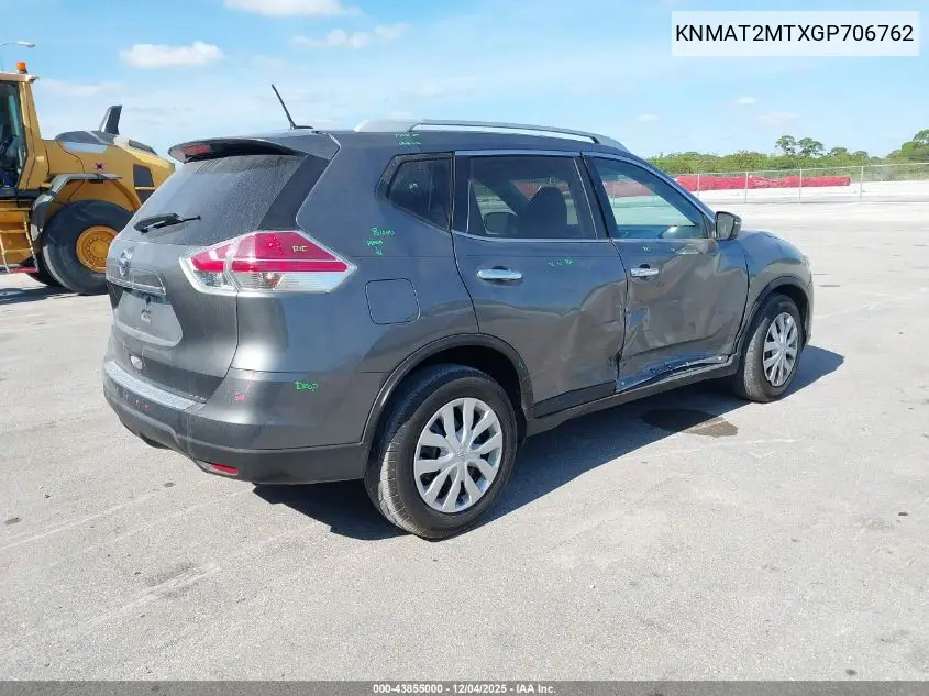 KNMAT2MTXGP706762 2016 Nissan Rogue S