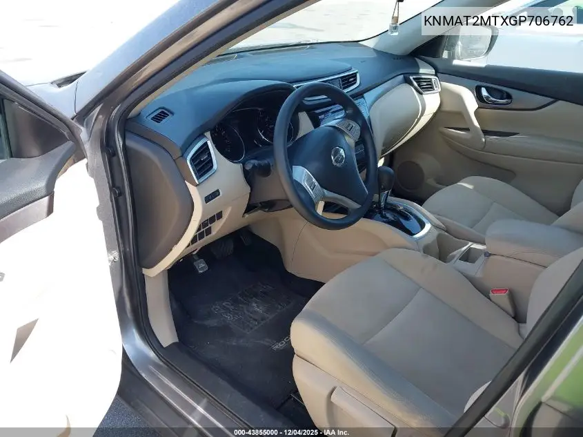 KNMAT2MTXGP706762 2016 Nissan Rogue S