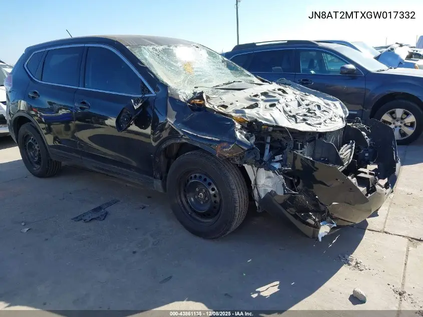 JN8AT2MTXGW017332 2016 Nissan Rogue S