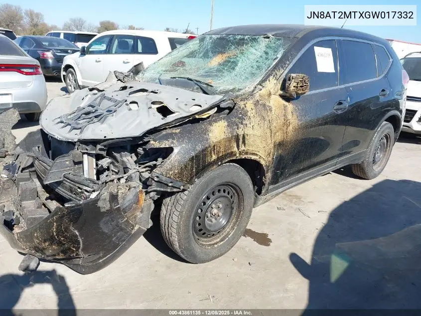 JN8AT2MTXGW017332 2016 Nissan Rogue S