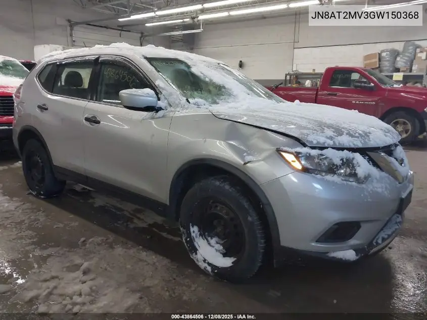 JN8AT2MV3GW150368 2016 Nissan Rogue S