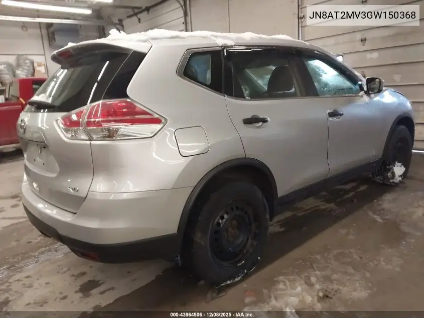 JN8AT2MV3GW150368 2016 Nissan Rogue S