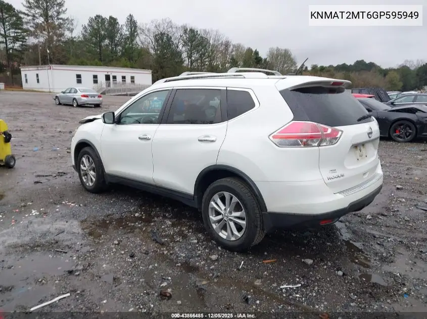 KNMAT2MT6GP595949 2016 Nissan Rogue Sv