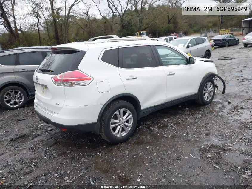 KNMAT2MT6GP595949 2016 Nissan Rogue Sv