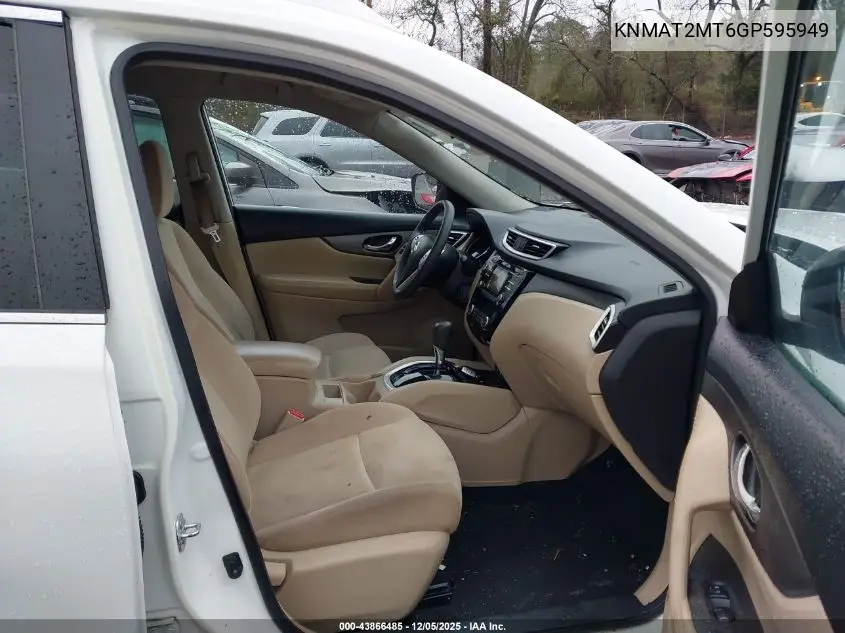 KNMAT2MT6GP595949 2016 Nissan Rogue Sv